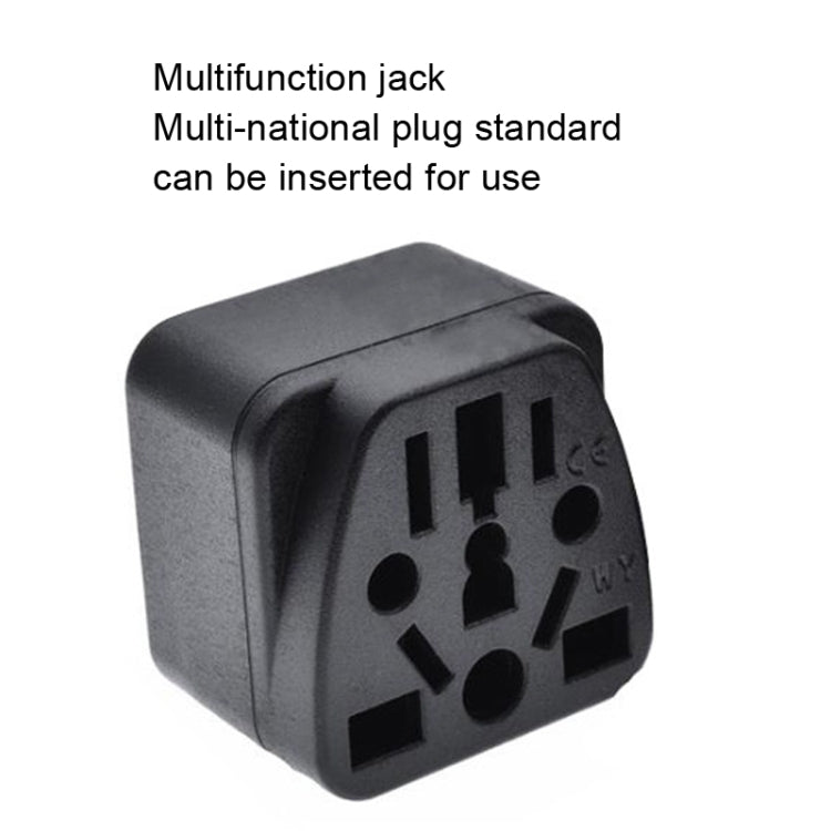 10 PCS WY-6 10A 250V Porous US Conversion Plug, WY-6 Black