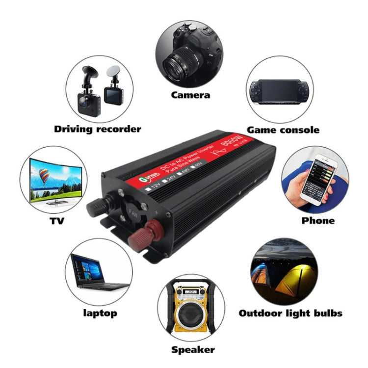 Gurxun 8000W High Power Household Car Sine Wave Inverter, 8000W 60V To 220V, 8000W 12V To 220V, 8000W 24V To 220V, 8000W 48V To 220V