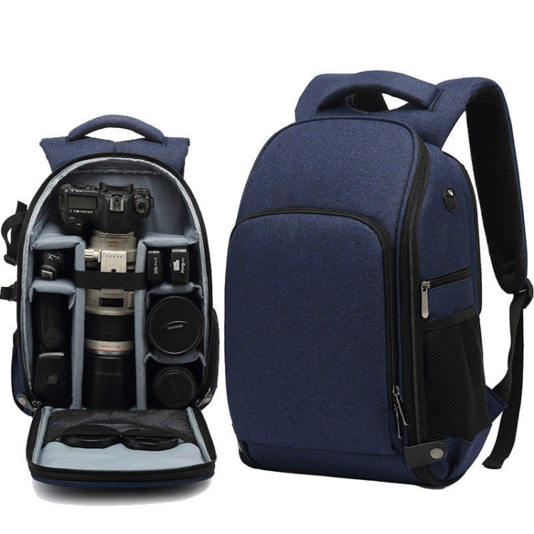 Cationic SLR Backpack Waterproof Photography Backpack with Headphone Cable Hole, Blue, Black, Red