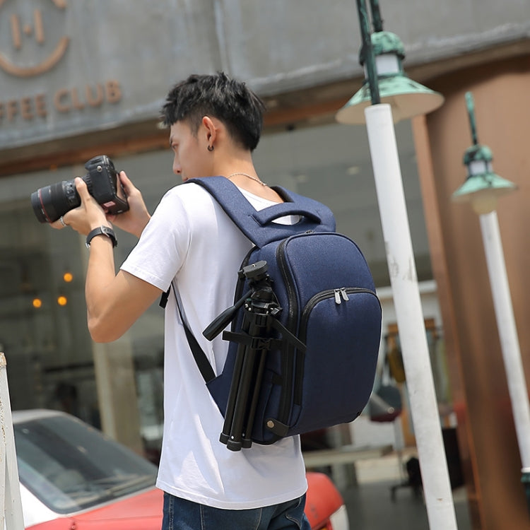 Cationic SLR Backpack Waterproof Photography Backpack with Headphone Cable Hole, Blue, Black, Red