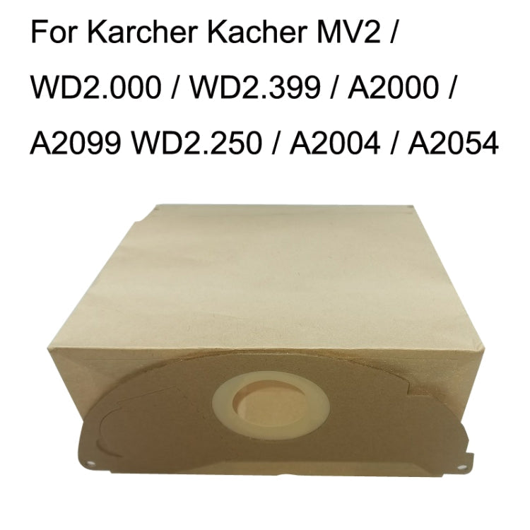 5PCS Paper Bag Waste for Karcher WD2250 / A2004 / A2054 / MV2 Vacuum Cleaner Accessories, For Karcher WD2250 / A2004 / A2054 / MV2