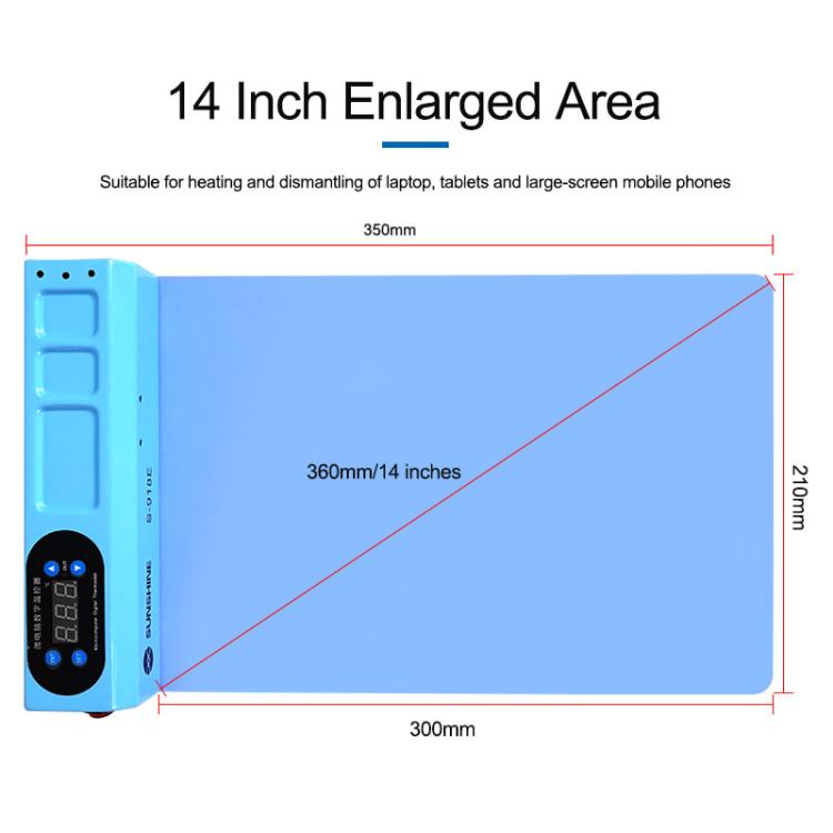 SUNSHINE S-918E LCD Screen Removal Treasure Mobile Phone Repair Heating Pad, US Plug, SUNSHINE S-918E(US Plug)