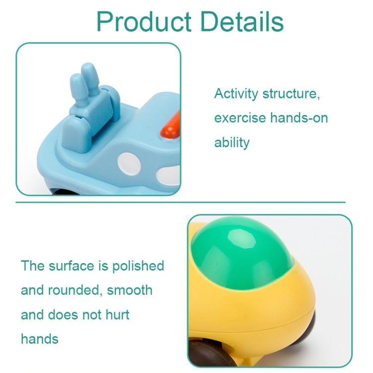 Children Cartoon Fell-Resistant Mini Inertial Pull Back Toy Car, Police Car, Ambulance, Sanitation Vehicle, Fire, Ship, Ferry, Submarine, Battlefall, Aircraft, Transport Aircraft, Fighter, Helicopter