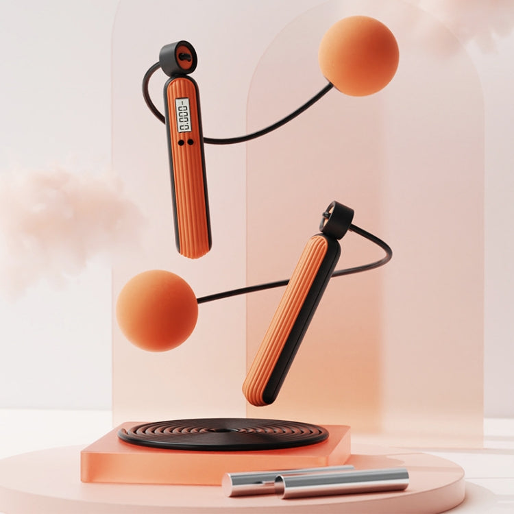 Fitness Sport Intelligent Electronic Counting Skipping Rope, Style:, Long Rope (Carmine), Long Rope (Blue), Long Rope (Orange), Small Ball Dual Use (Carmine), Small Ball Dual Use (Blue), Small Ball Dual Use (Orange), Big Ball (Carmine), Big Ball (Blue)...
