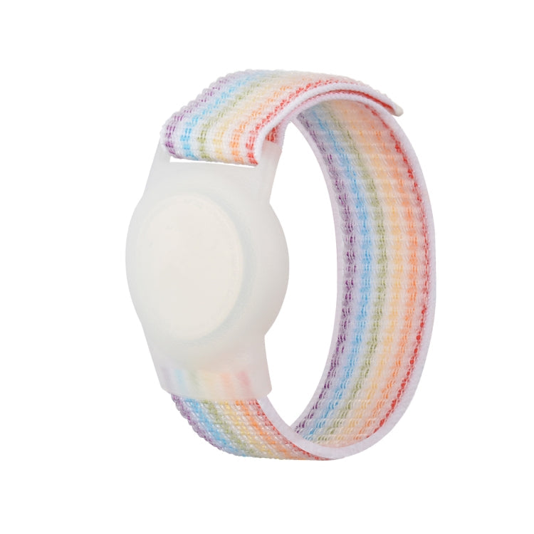 Child Adult Nylon Strap Wristband Protective Case For AirTag 2nd Gen / AirTag 1st Gen, 220mm, 170mm