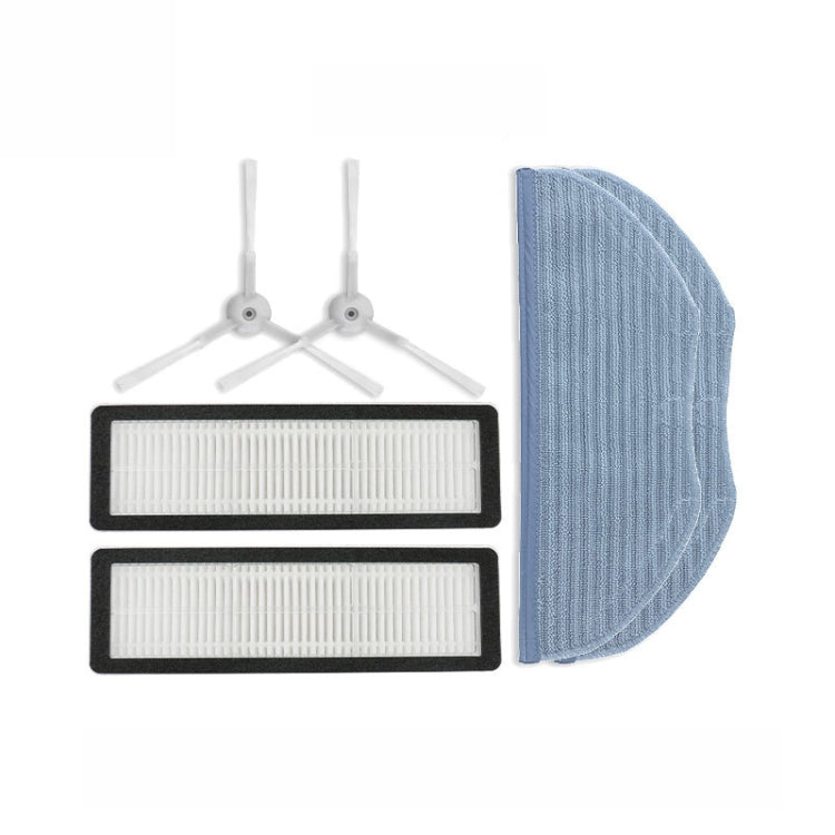 For Xiaomi Mijia STFCR01SZ Vacuum Cleaner Parts Accessories,Spec:, 2pcs Filter, 4pcs Side Brush, 2pcs Rag, Set