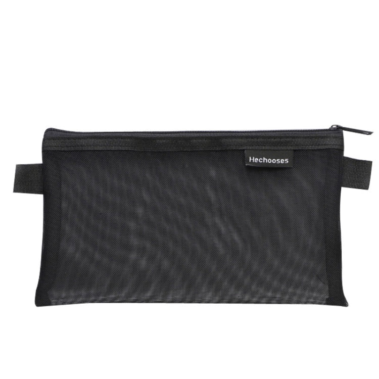 Hechooses D033 Transparent Mesh Exam Portable Pen Bag, Style:, Square (Black), Square (White), Square (Gray), Square (Pink), Square (Green), Triangle (Black), Triangle (White), Triangle (Gray), Triangle (Pink), Triangle (Blue), Triangle (Green)