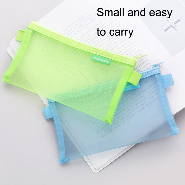 Hechooses D033 Transparent Mesh Exam Portable Pen Bag, Style:, Square (Black), Square (White), Square (Gray), Square (Pink), Square (Green), Triangle (Black), Triangle (White), Triangle (Gray), Triangle (Pink), Triangle (Blue), Triangle (Green)