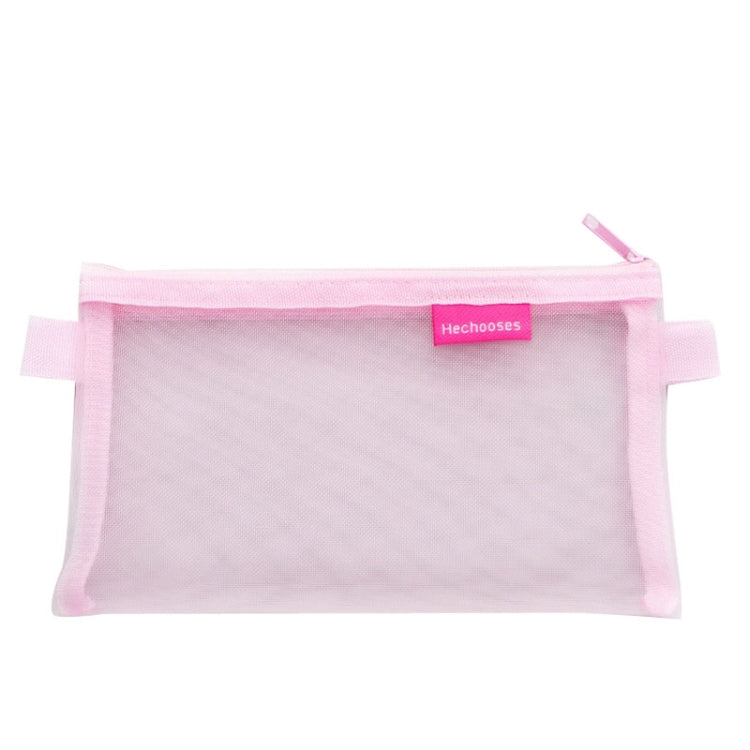 Hechooses D033 Transparent Mesh Exam Portable Pen Bag, Style:, Square (Black), Square (White), Square (Gray), Square (Pink), Square (Green), Triangle (Black), Triangle (White), Triangle (Gray), Triangle (Pink), Triangle (Blue), Triangle (Green)