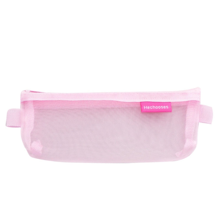 Hechooses D033 Transparent Mesh Exam Portable Pen Bag, Style:, Square (Black), Square (White), Square (Gray), Square (Pink), Square (Green), Triangle (Black), Triangle (White), Triangle (Gray), Triangle (Pink), Triangle (Blue), Triangle (Green)