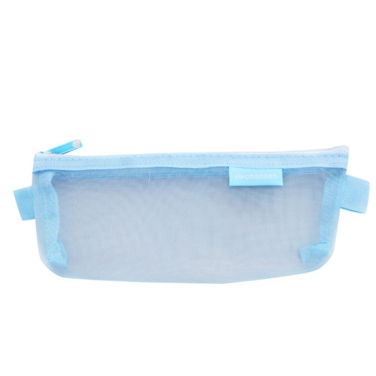 Hechooses D033 Transparent Mesh Exam Portable Pen Bag, Style:, Square (Black), Square (White), Square (Gray), Square (Pink), Square (Green), Triangle (Black), Triangle (White), Triangle (Gray), Triangle (Pink), Triangle (Blue), Triangle (Green)