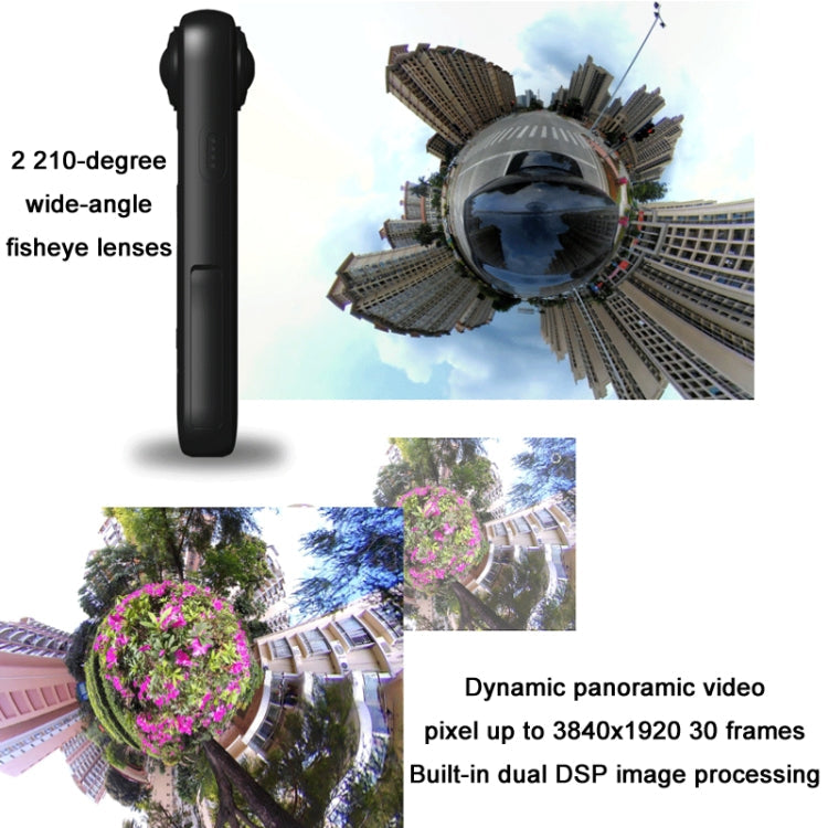 IJOYER A3S 4K Cycling Anti-Shake 360 Panoramic Action Camera, A3S
