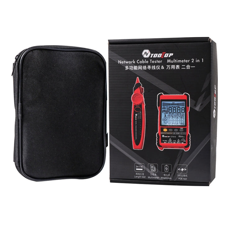 Rechargeable Adjustable Network Cable Tester Wire Tracker POE Cable Tester, ET616 (Red), ET618 (Red)