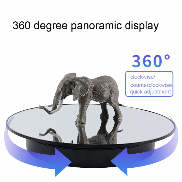32cm Electric Turntable for Photography With Speed Direction Adjustment, White Mirror, Black Mirror, Golden Mirror