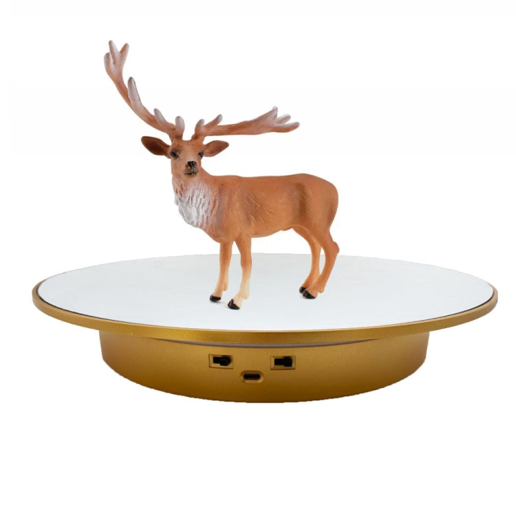 32cm Electric Turntable for Photography With Speed Direction Adjustment, White Mirror, Black Mirror, Golden Mirror