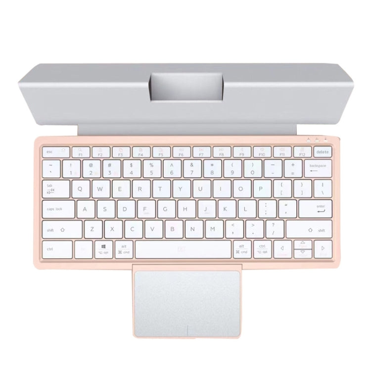 KF7800 Hidden Touchpad Portable Tablet Computer Wireless Bluetooth Keypad With PU Leather, KF8700 (Black), KF8700 (Pink)