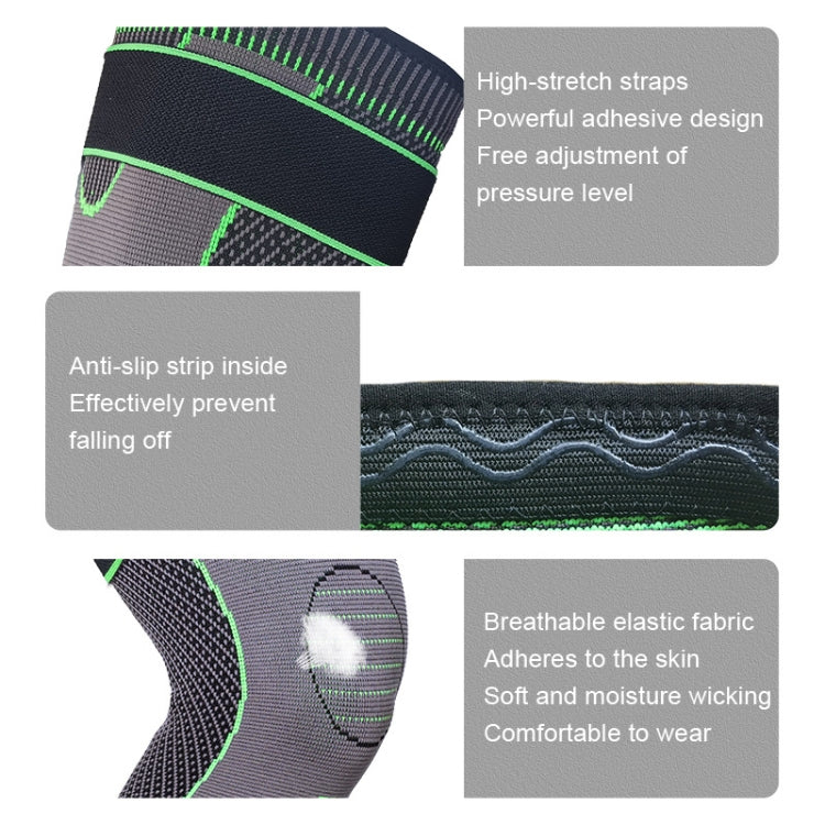 Nylon Knitted Riding Sports Extended Knee Pads, M