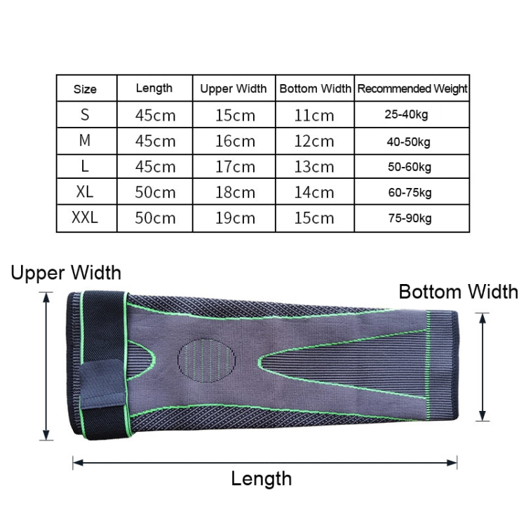 Nylon Knitted Riding Sports Extended Knee Pads, M