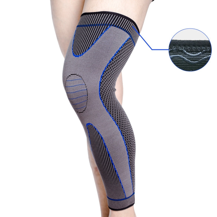 Nylon Knitted Riding Sports Extended Knee Pads, L