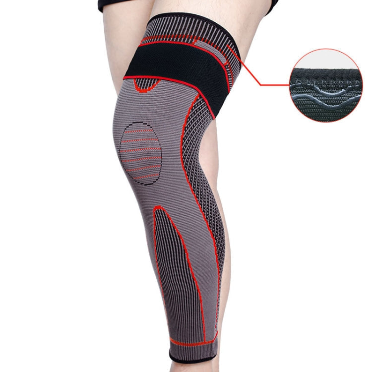 Nylon Knitted Riding Sports Extended Knee Pads, XL