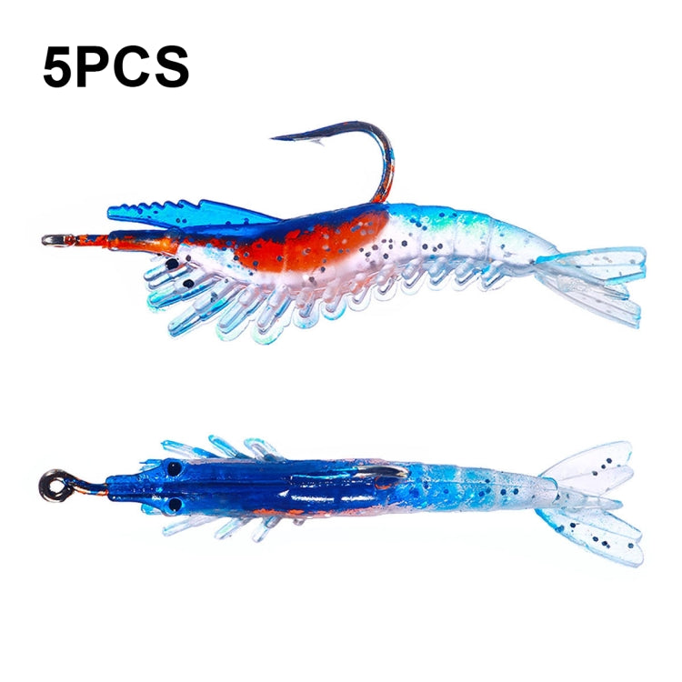 HENGJIA SO077 6cm 3g Lead Wrapped Shrimp Soft Lure Sea Bass Fake Lure, SO077 4, SO077 1, SO077 2, SO077 3