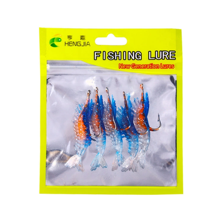 HENGJIA SO077 6cm 3g Lead Wrapped Shrimp Soft Lure Sea Bass Fake Lure, SO077 4, SO077 1, SO077 2, SO077 3