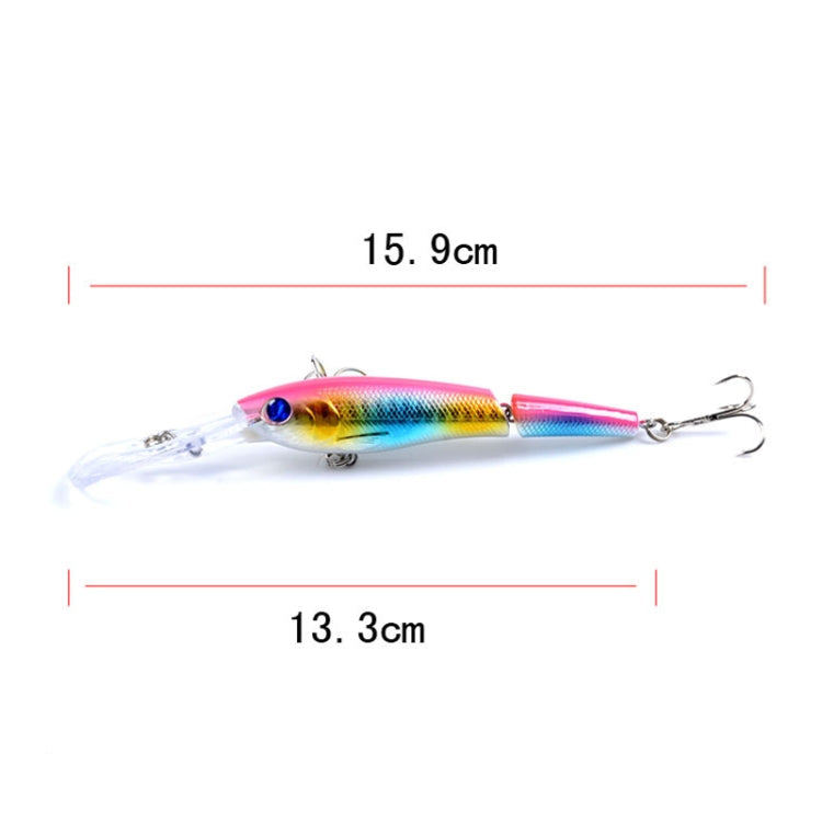 M0208 13.3cm/13.4g Lure Bionic Multi-section Mino Fake Lure Plastic Lure, M0208 4, M0208 6, M0208 1, M0208 2, M0208 3