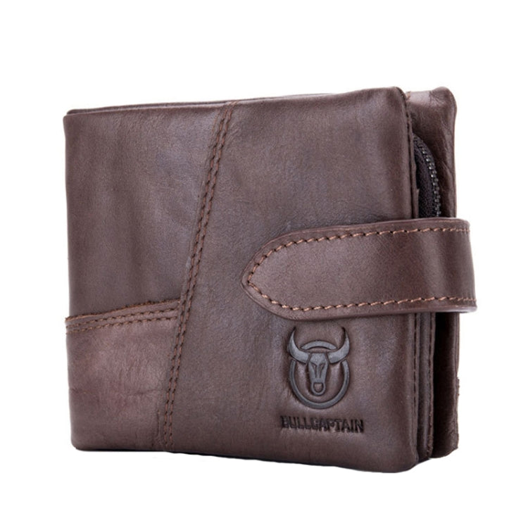 BUFF CAPTAIN 01 Multifunctional Detachable Vintage Leather Buckle Horizontal Wallet, 01(Coffee), 01(Brown)