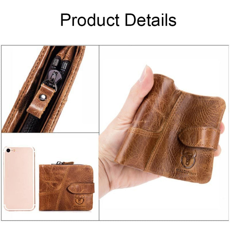 BUFF CAPTAIN 01 Multifunctional Detachable Vintage Leather Buckle Horizontal Wallet, 01(Coffee), 01(Brown)