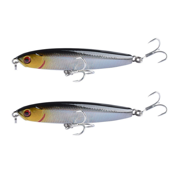 2 PCS CH79 Hard Bait Long Casting Sinking Pencil False Lure, Specification:, 10.4cm 18g