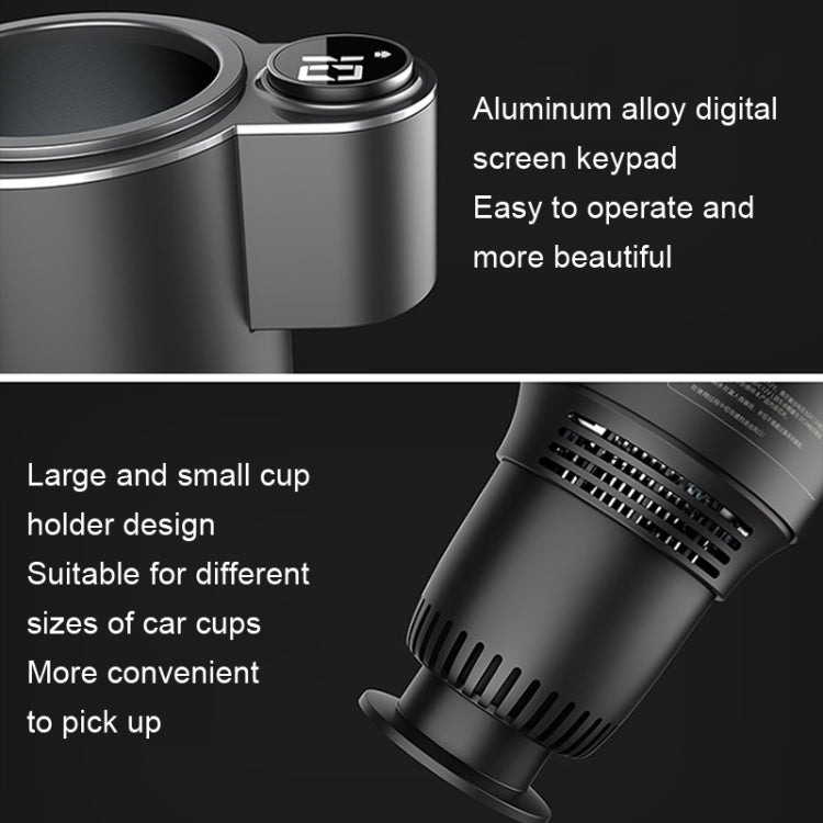 Car Digital Display Fast Cooling and Heating Cup, Style:, Generation 1 Black, Generation 3 Gray