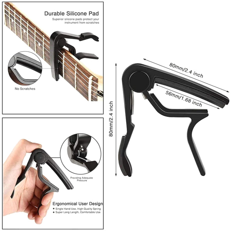 Folk Wood Bass Guitar Tuning Clip Tuner Instrument Set, 9 PCS / Set