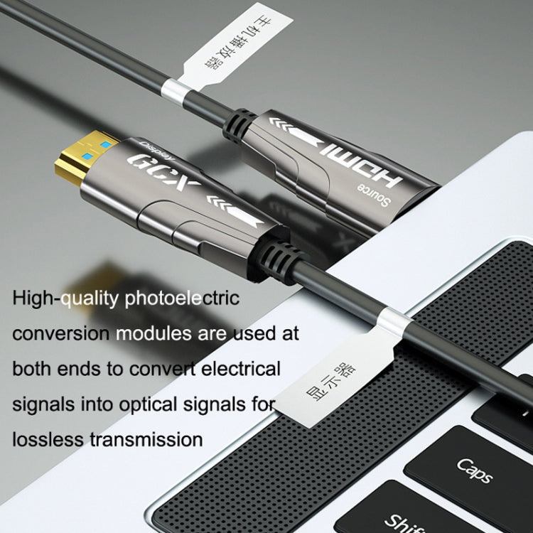 HDMI 2.0 Male To HDMI 2.0 Male 4K HD Active Optical Cable, Cable Length:, 1.8m(Grey), 3m(Grey), 5m(Grey), 8m(Grey), 10m(Grey), 15m(Grey), 20m(Grey), 25m(Grey), 30m(Grey), 35m(Grey), 40m(Grey), 45m(Grey), 50m(Grey), 60m(Grey), 70m(Grey), 80m(Grey)      ...