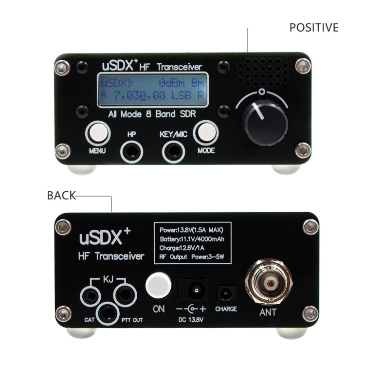 Usdr Usdx + V2 Plus 8 Band SDR Full Mode HF SSB QRP High Frequency Transceiver, Spec: EU Plug, EU Plug, US Plug