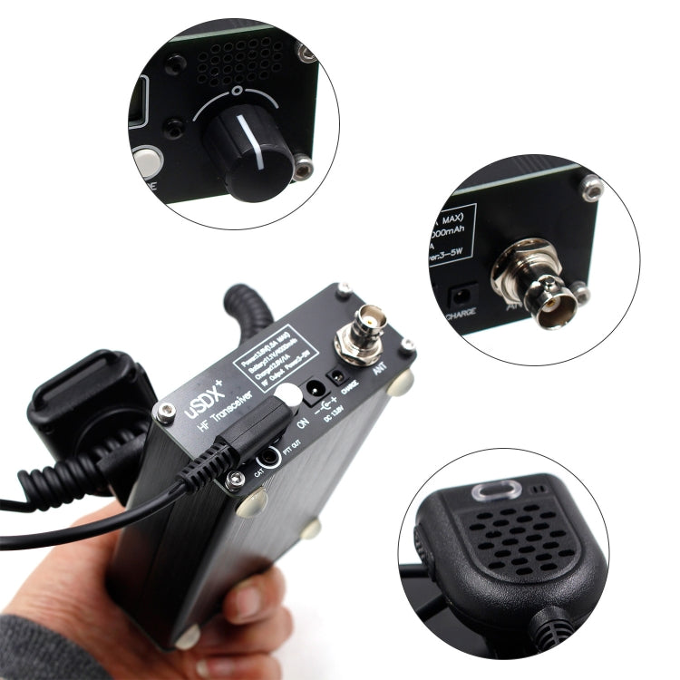 Usdr Usdx + V2 Plus 8 Band SDR Full Mode HF SSB QRP High Frequency Transceiver, Spec: EU Plug, EU Plug, US Plug