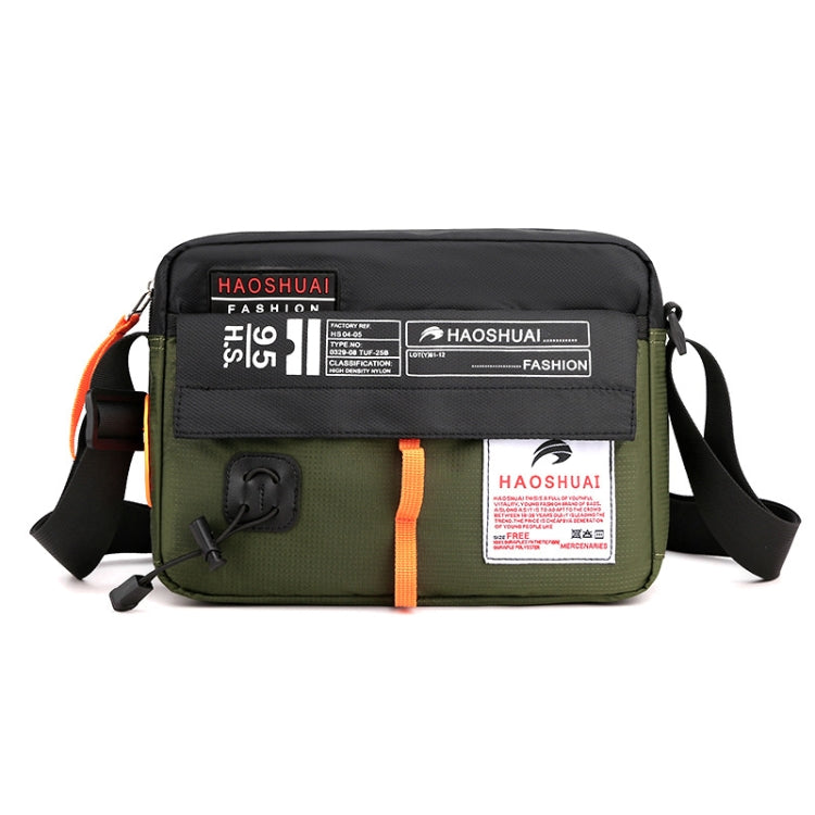 HAOSHUAI 204 Sports Leisure Men Outdoor Waterproof Nylon Shoulder Bag, 204 Brick Red, 204 Light Blue, 204 Dark Blue, 204 Black, 204 Grey, 204 Army Green