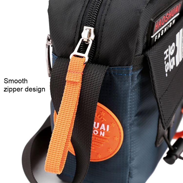 HAOSHUAI 204 Sports Leisure Men Outdoor Waterproof Nylon Shoulder Bag, 204 Brick Red, 204 Light Blue, 204 Dark Blue, 204 Black, 204 Grey, 204 Army Green