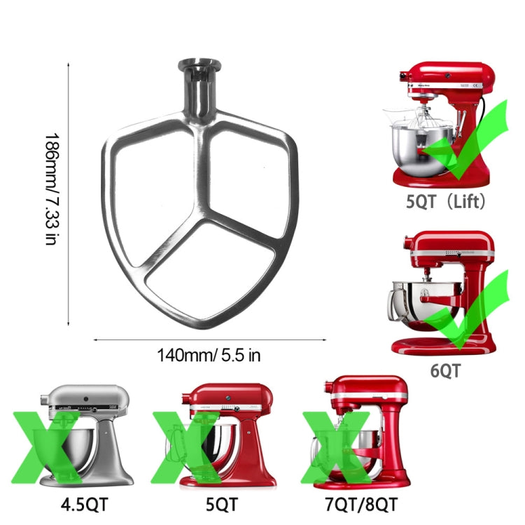 Stainless Steel Accessories, For KitchenAid  6QT Mixer Head, For KitchenAid 5QT Mixer Head, For KitchenAid Stand Mixer 5QT  Whip Whisk, For Kitchenaid Stand Mixer 5QT Dough Hook, For KitchenAid Stand Mixer 6QT Whip Whisk                                ...