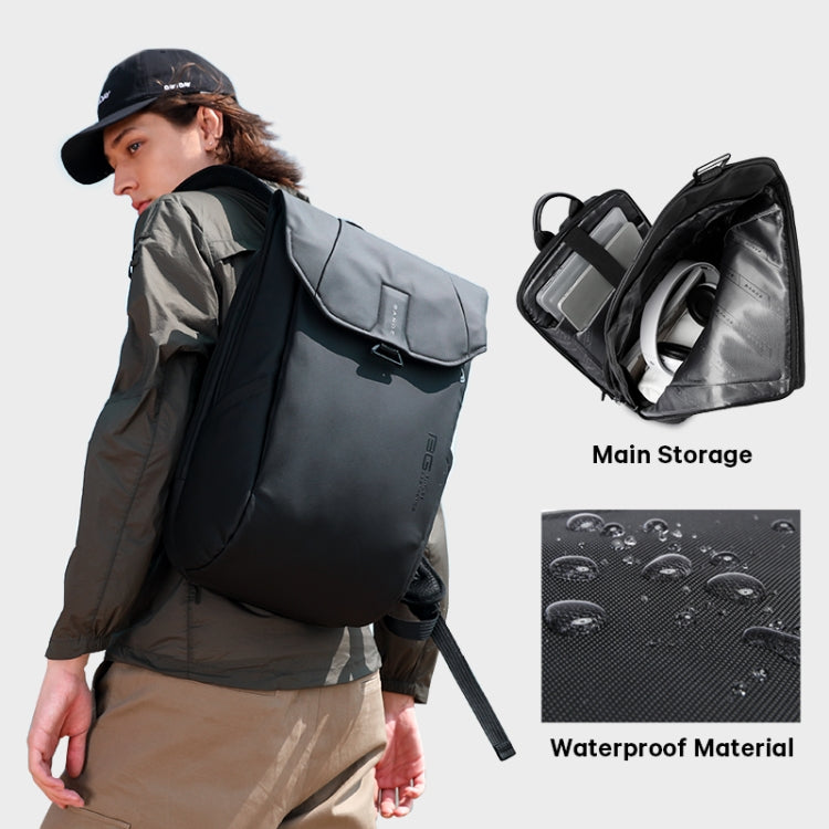 BANGE BG-2575  Anti theft Waterproof Laptop Backpack 15.6 Inch Daily Work Business Backpack, BG-2575 Black