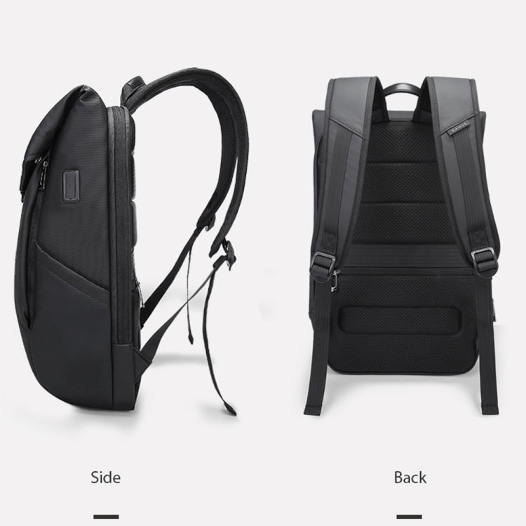 BANGE BG-2575  Anti theft Waterproof Laptop Backpack 15.6 Inch Daily Work Business Backpack, BG-2575 Black