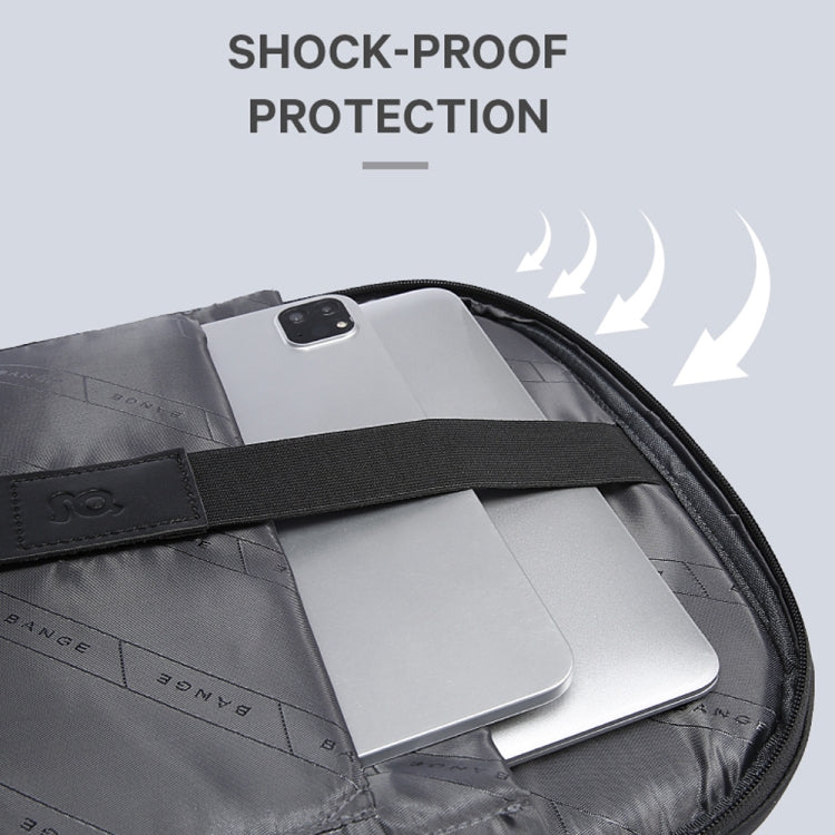 BANGE BG-2575  Anti theft Waterproof Laptop Backpack 15.6 Inch Daily Work Business Backpack, BG-2575 Black