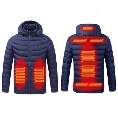 USB Winter Electric Heated Jacket Warm Thermal Jacket, 9 Zone Blue XL, 9 Zone Blue XXL, 9 Zone Blue 3XL, 9 Zone Blue 4XL, 9 Zone Red S, 9 Zone Red M, 9 Zone Red L, 9 Zone Red XL, 9 Zone Red XXL, 9 Zone Red 3XL, 9 Zone Red 4XL                           ...