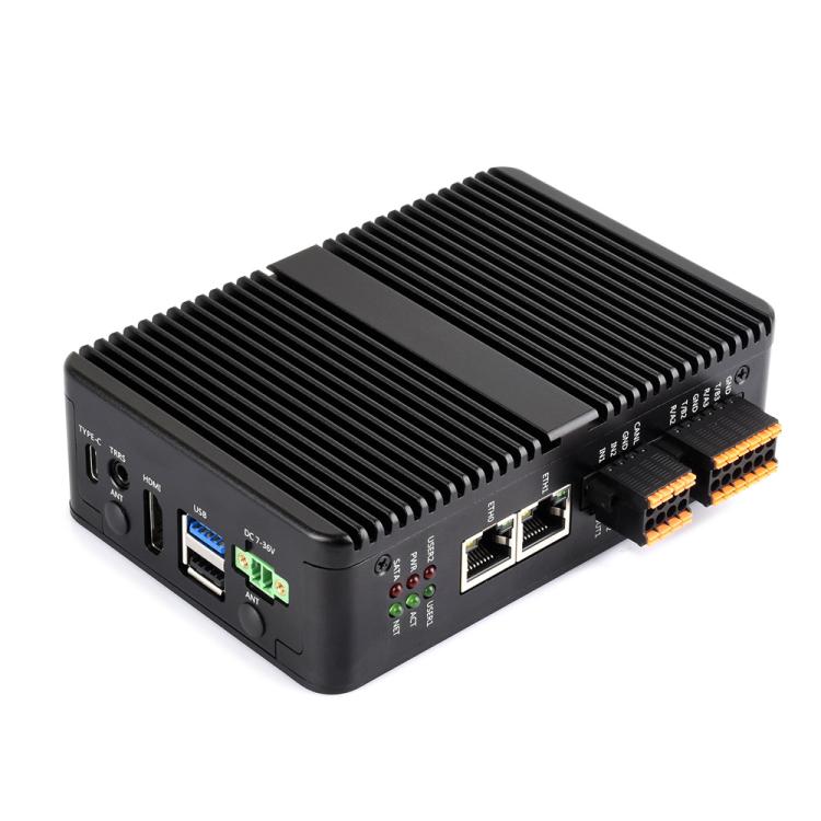 Waveshare Gigabit/2.5G Dual Ethernet Industrial Computer Based On Raspberry Pi CM5, 4 x RS485, 2×RS485+2×RS232