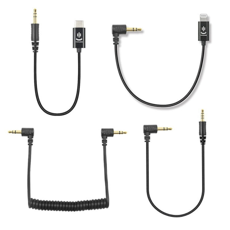 For Rode Microphone YICHUANG Adapter Audio Cable, 3.5mm To 8 Pin, 3.5mm To Type -C, 3.5mm TRS to TRS, 3.5mm TRS to TRRS