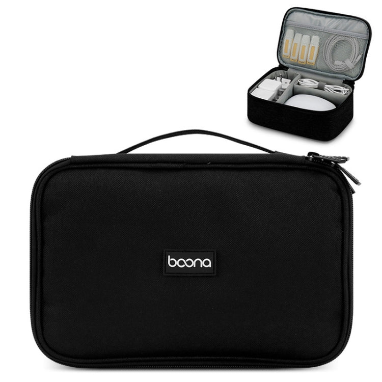 Baona Multifunctional Earphone Data Cable Digital Storage Bag, Spec:, Single-layer (Gray), Single-layer (Black), 2-layer (Gray), 2-layer (Black), Single-Layer Box (Gray), Single-Layer Box (Black), 2-layer Box (Gray), 2-layer Box (Black), XL (Gray)     ...