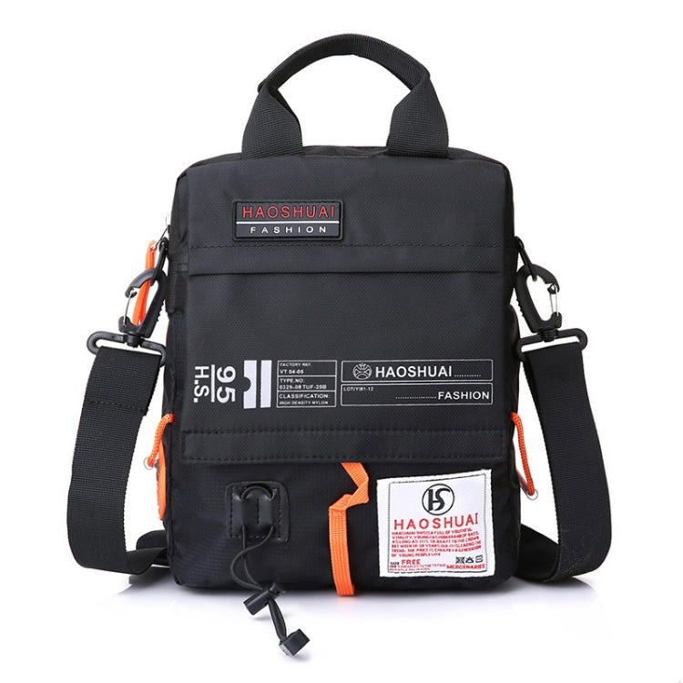 HAOSHUAI 206-1 Men Handheld Crossbody Bag Outdoor Waterproof Cloth Bag, 206-1 Brick Red, 206-1 Light Blue, 206-1 Dark Blue, 206-1 Black, 206-1 Army Green, 206-1 Grey