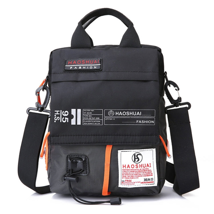 HAOSHUAI 206-1 Men Handheld Crossbody Bag Outdoor Waterproof Cloth Bag, 206-1 Brick Red, 206-1 Light Blue, 206-1 Dark Blue, 206-1 Black, 206-1 Army Green, 206-1 Grey