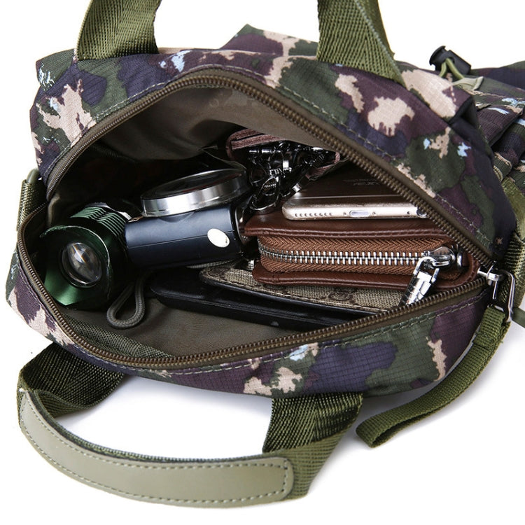 HAOSHUAI 206-1 Men Handheld Crossbody Bag Outdoor Waterproof Cloth Bag, 206-1 Brick Red, 206-1 Light Blue, 206-1 Dark Blue, 206-1 Black, 206-1 Army Green, 206-1 Grey
