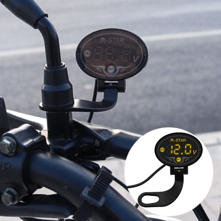 YL-M01 Motorcycle Battery Voltage Monitoring M-STAR Intelligent Voltage Meter, YL-M01 Blue, YL-M01 Gold, YL-M01 Purple