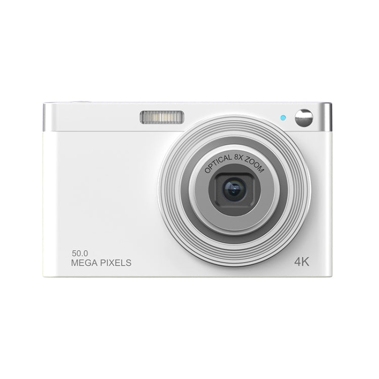 C13 2.88 inch 4K 8X Optical Zoom Telescopic Lens HD Digital Camera, Spec:, White